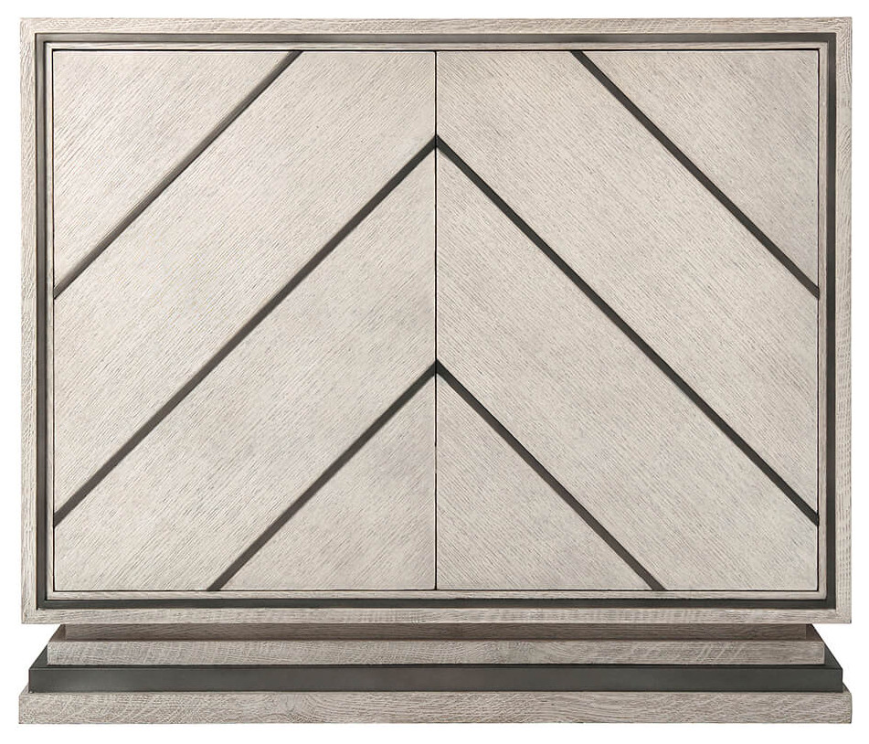 Modern Chevron Cabinet Light   Transitional   Accent Chests And Cabinets   by English Georgian America  Houzz