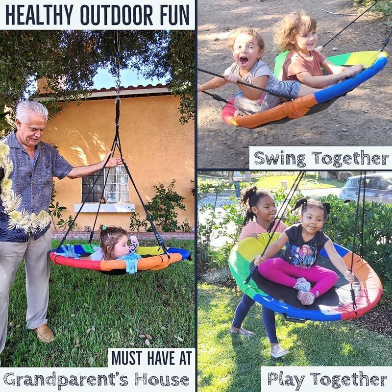 40 Inch Saucer Tree Swing Outdoor Play for Kids