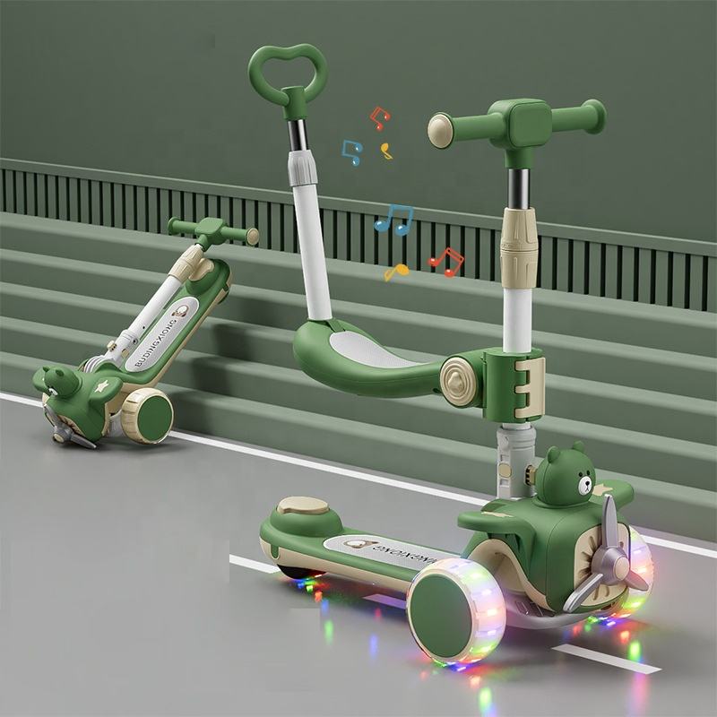 3 wheel bike baby with seat kid push scooter kids' scooters for kids baby folding scooter