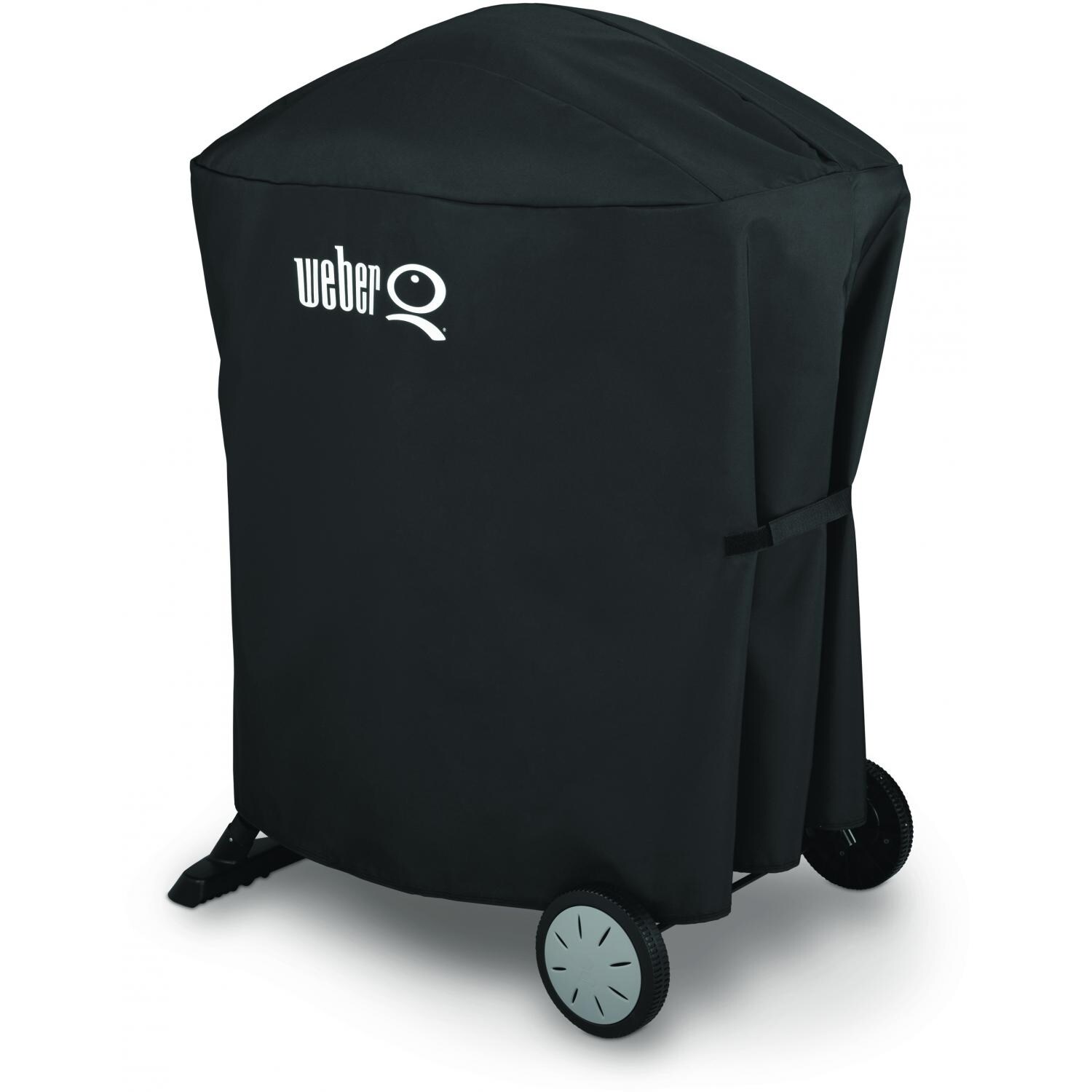 Weber 7113 Premium Grill Cover For Q 100/1000 Or 200/2000 Series Gas Grills On Rolling Cart