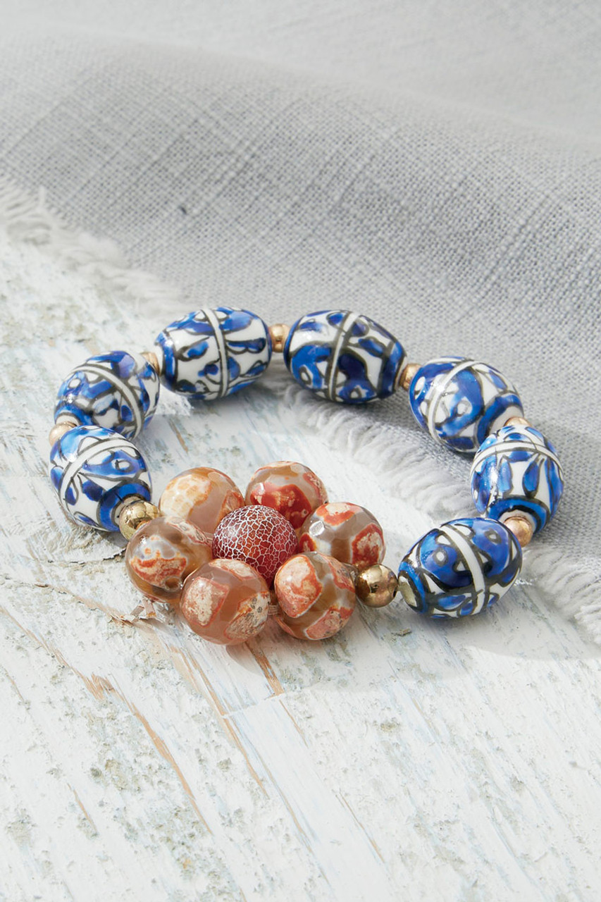 Terra Blossom Stretch Bracelet