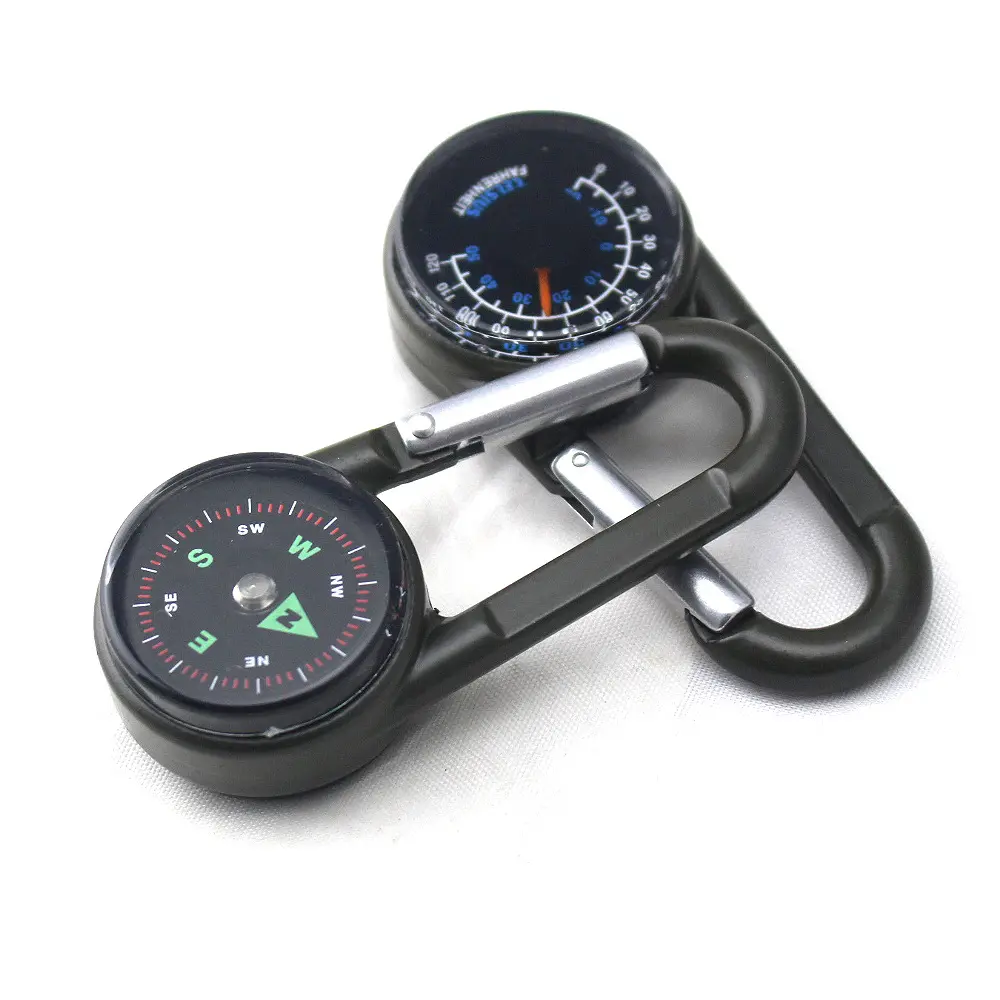 High quality alloy kids portable keychain compass for hiking