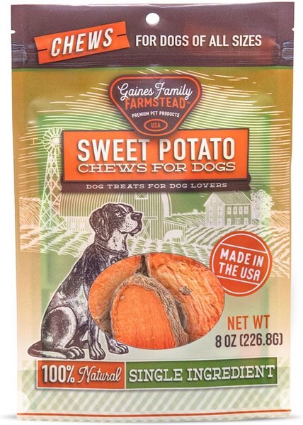 Gaines Family Farmstead Sweet Potato Chews Grain-Free Dog Treats