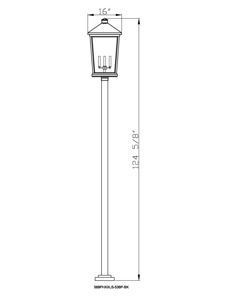 Z-Lite 568PHXXLS536PBK