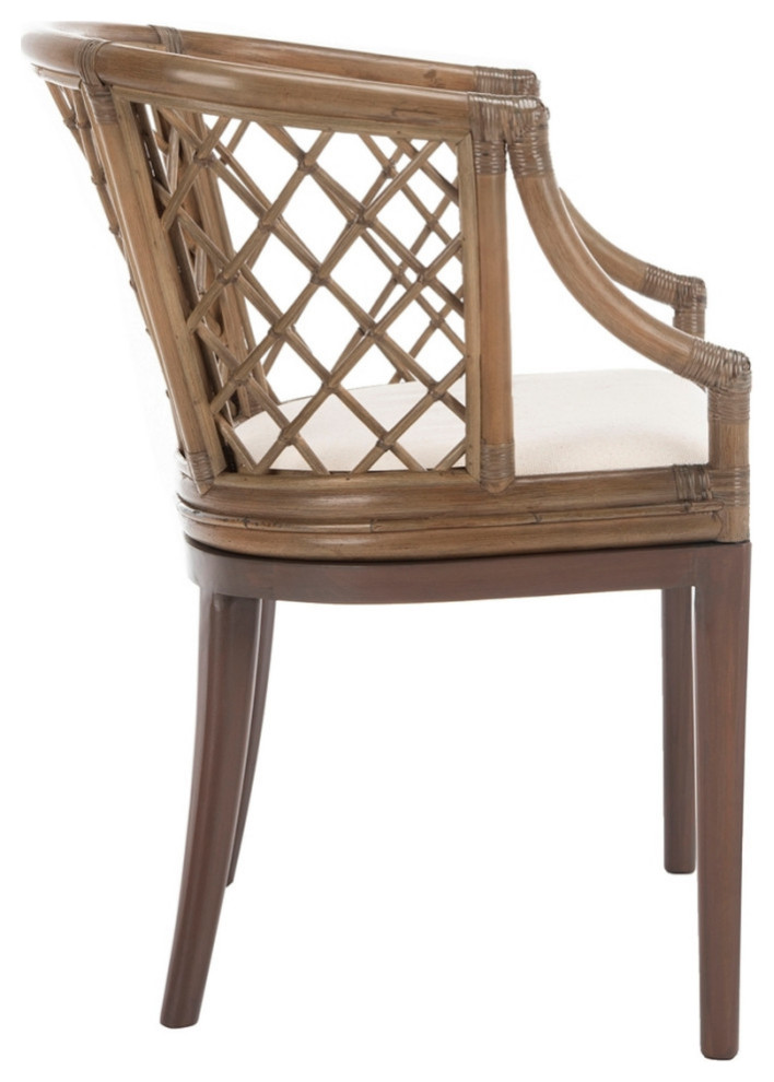 Lottie Arm Chair Griege   Tropical   Armchairs And Accent Chairs   by AED Luxury Home Decor  Houzz