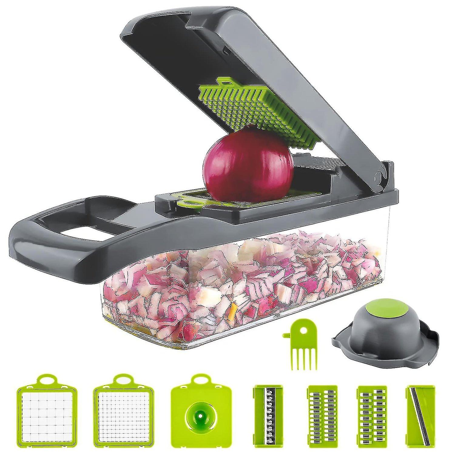 13 In 1 Vegetable Slicer Food Cutter And Shredder Food Dicer Interchangeable Blades Grater， Chopper，