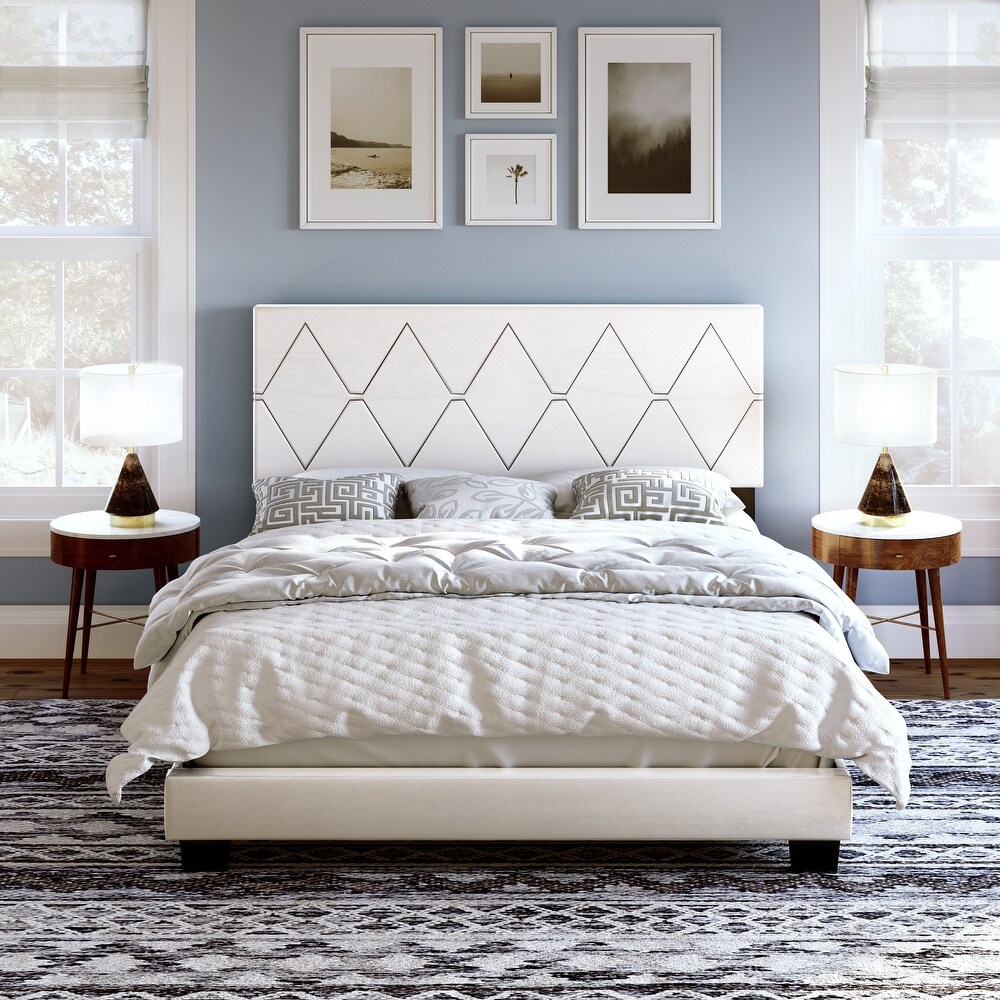 Boyd Sleep Charlat Faux Leather Upholstered Bed Frame