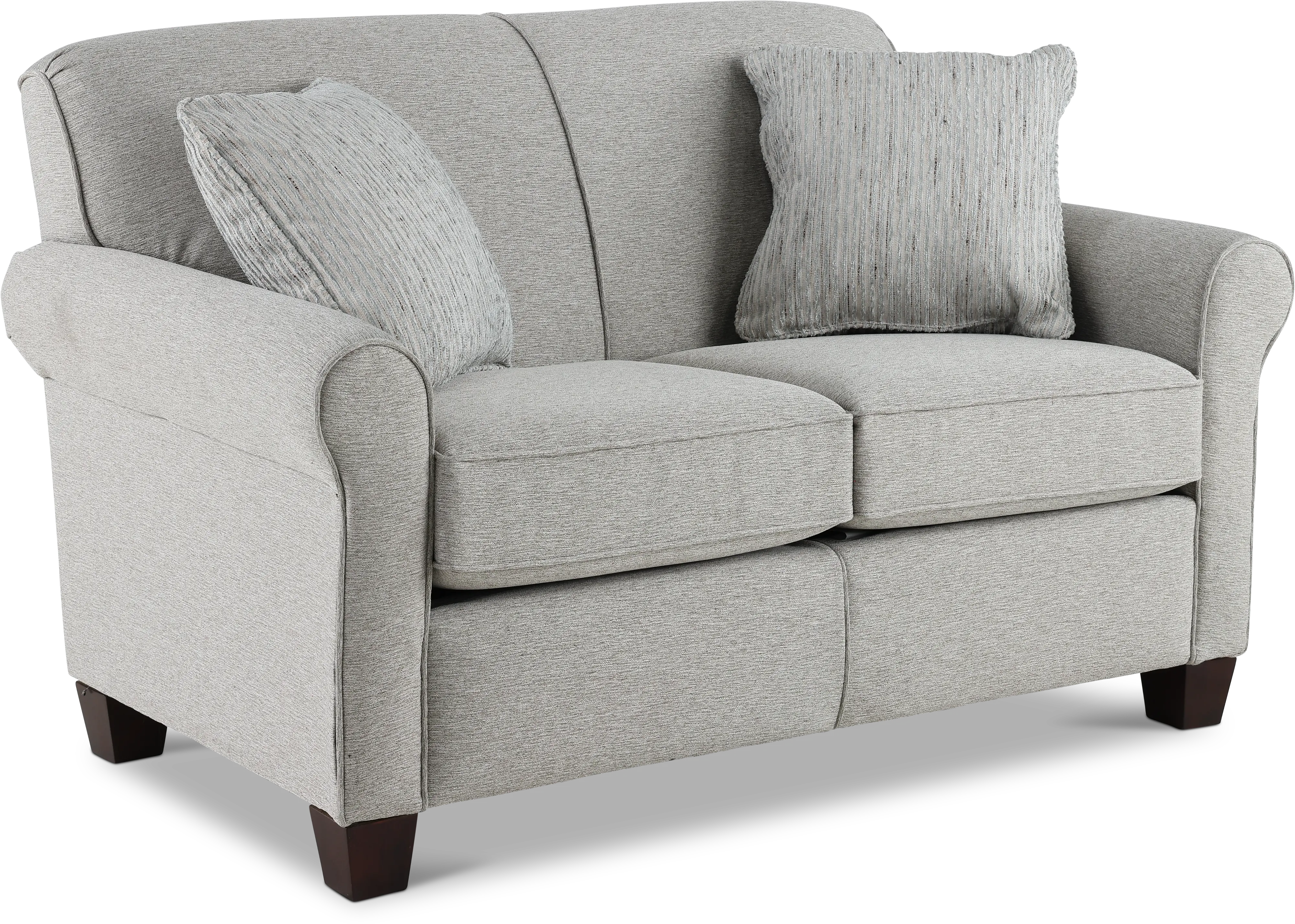 Titan Silver Gray Loveseat