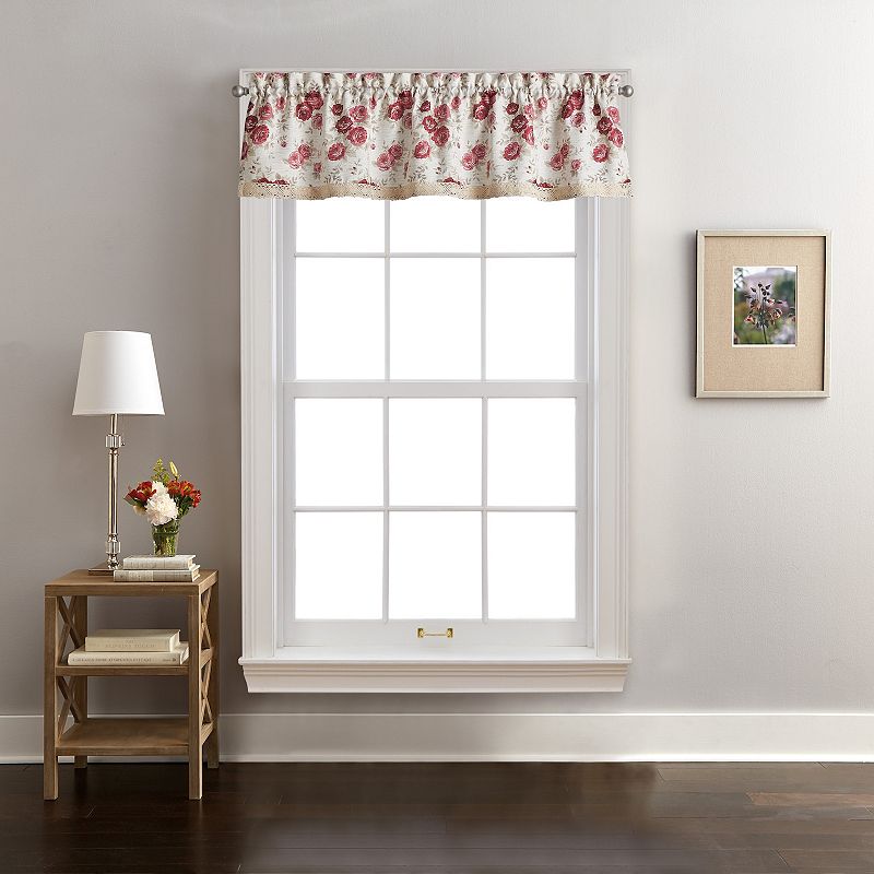 Curtainworks Antique Rose Rod Pocket Valance