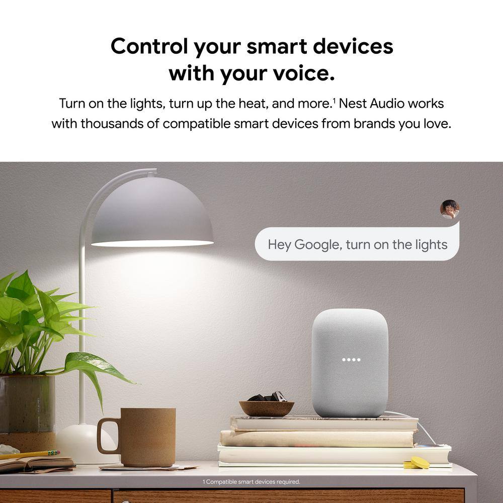 Google Nest Audio - Smart Home Speaker with Google Assistant - Charcoal GA01586-US