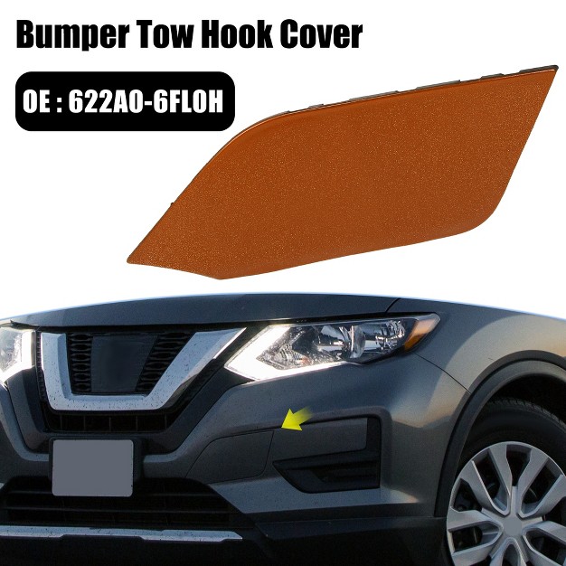 Unique Bargains Front Bumper Tow Hook Towing Eye Cover Trailer Cap Replacement 622a0 6fl0h For Nissan Rogue 2017 2018 2019 2020