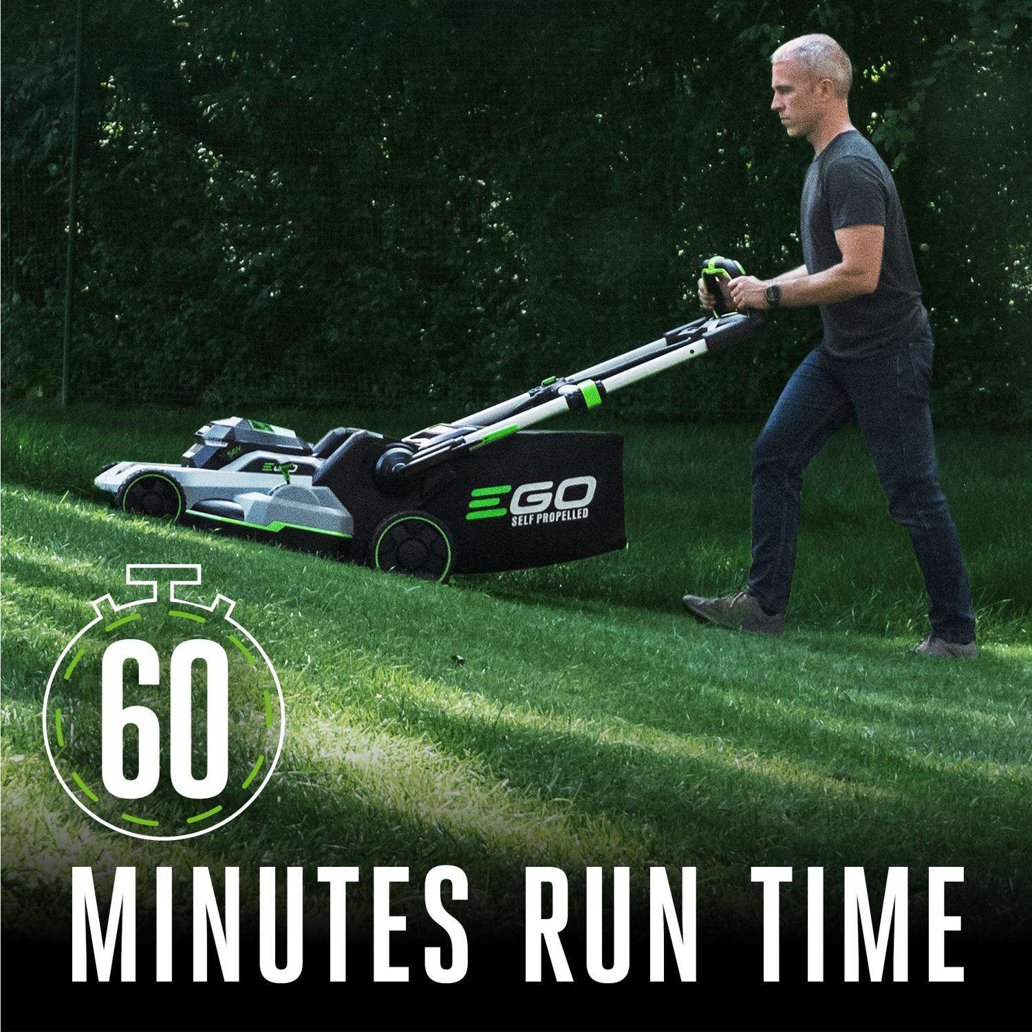 EGO Power+Touch Drive LM2125SP 21 in. 56 V Battery Self-Propelled Lawn Mower Kit (Battery and Charger) W/ 7.5 AH BATTERY