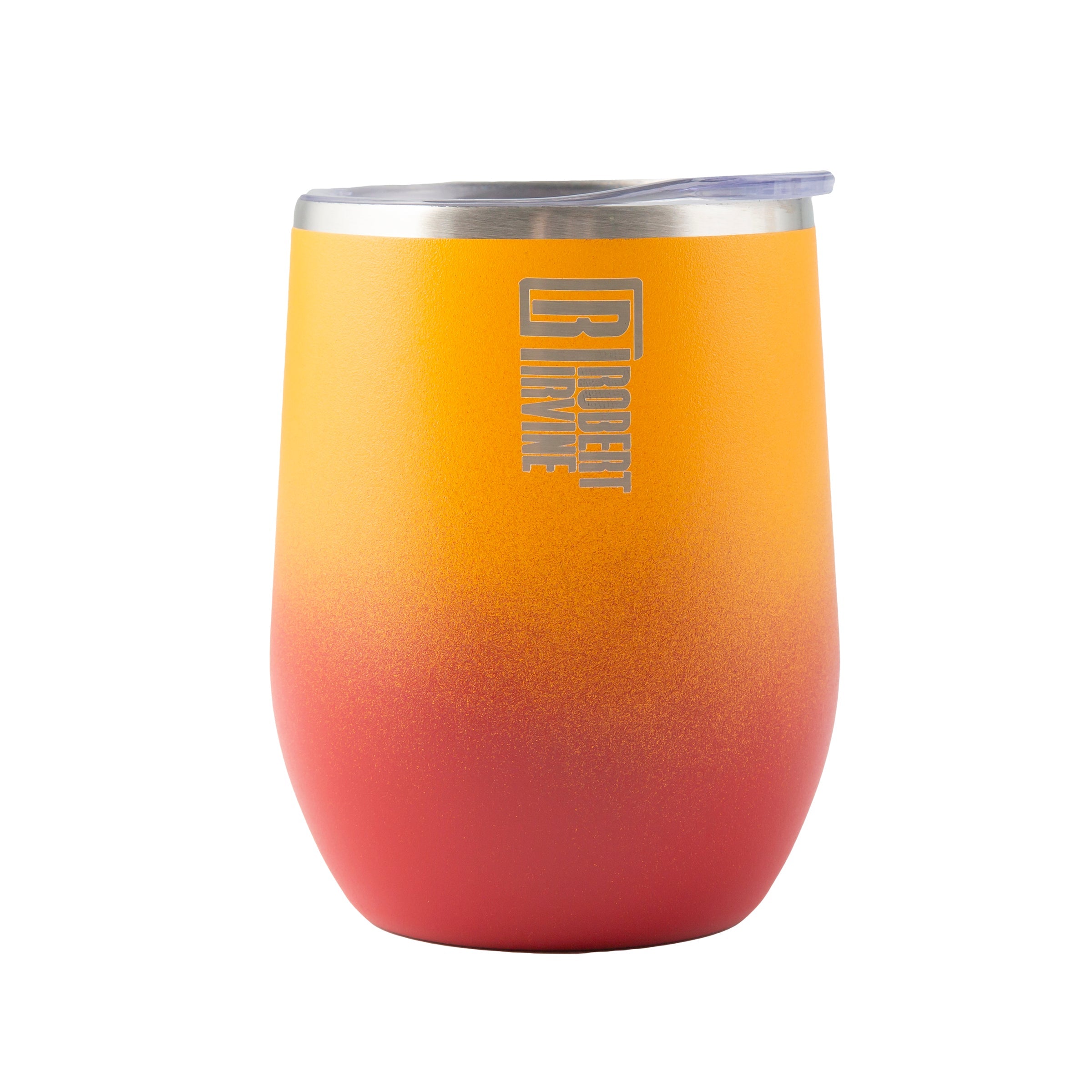 Robert Irvine 12 Oz Orange Wine Tumblers, Set Of 2