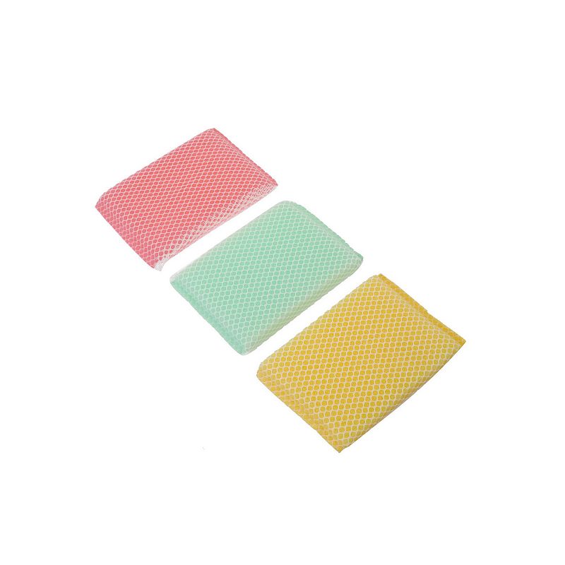 3 Pcs Bowl Dish Cup Net Washer Cleaning Sponge Cleaners