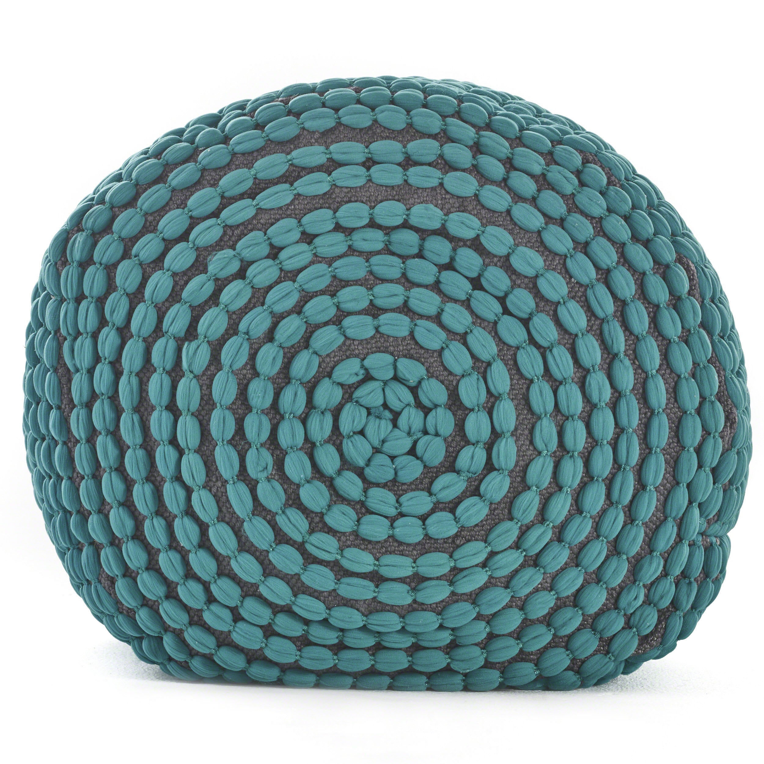 Rosalyn Handcrafted Modern Water-Resistant Fabric Ottoman Pouf