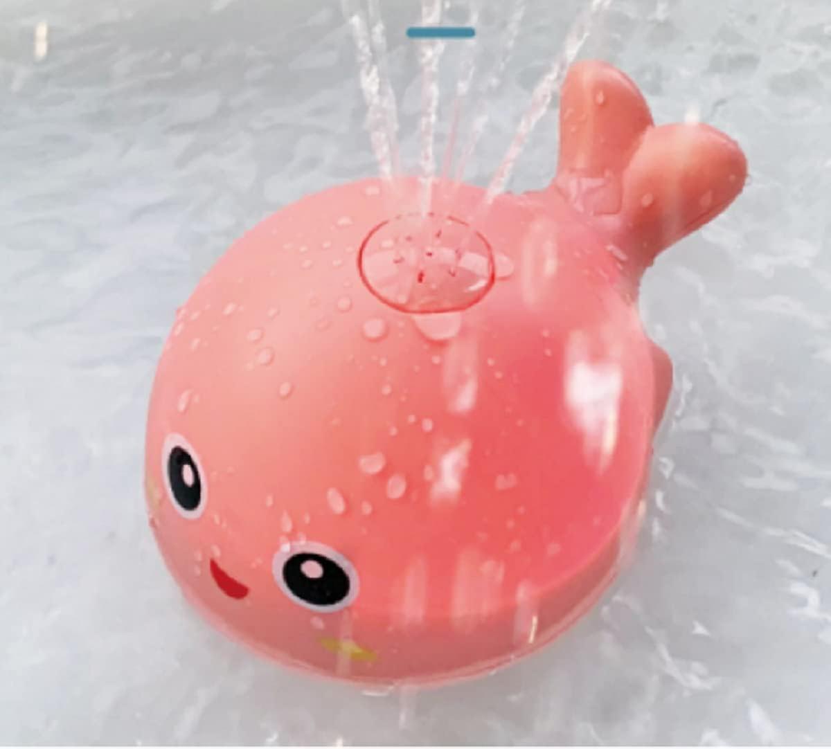 Water Bath Toy For Baby Spray Whale Toy With Seven Kinds Of Flashing Light For Toddlers Induction Soft Light And Fountain Shower Toy， Ideal Gifts For