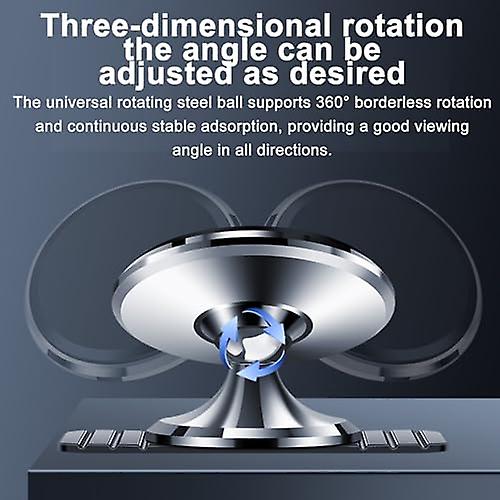 Magnetic Phone Holder - 360 Degree Rotation Car Phone Holder with 10 Magnets - Phone Mount for Car，