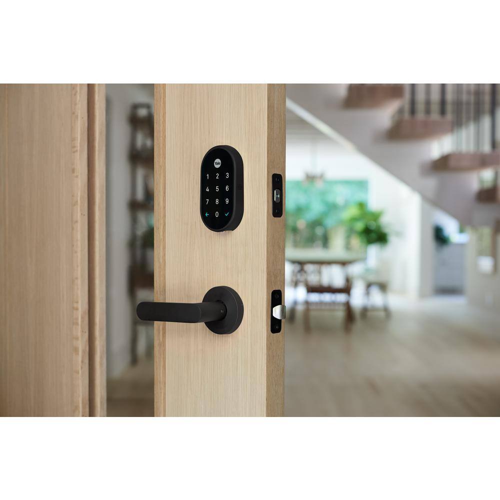 Google Nest x Yale Lock - Tamper-Proof Smart Deadbolt Lock with Nest Connect - Black Suede RB-YRD540-WV-BSP