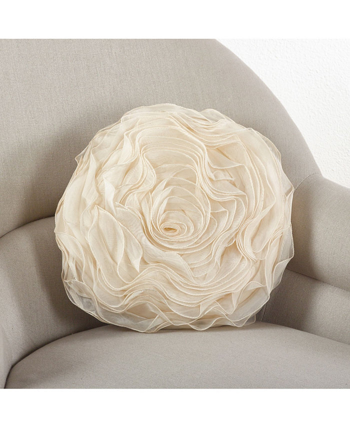 Saro Lifestyle Rose Decorative Pillow， 16