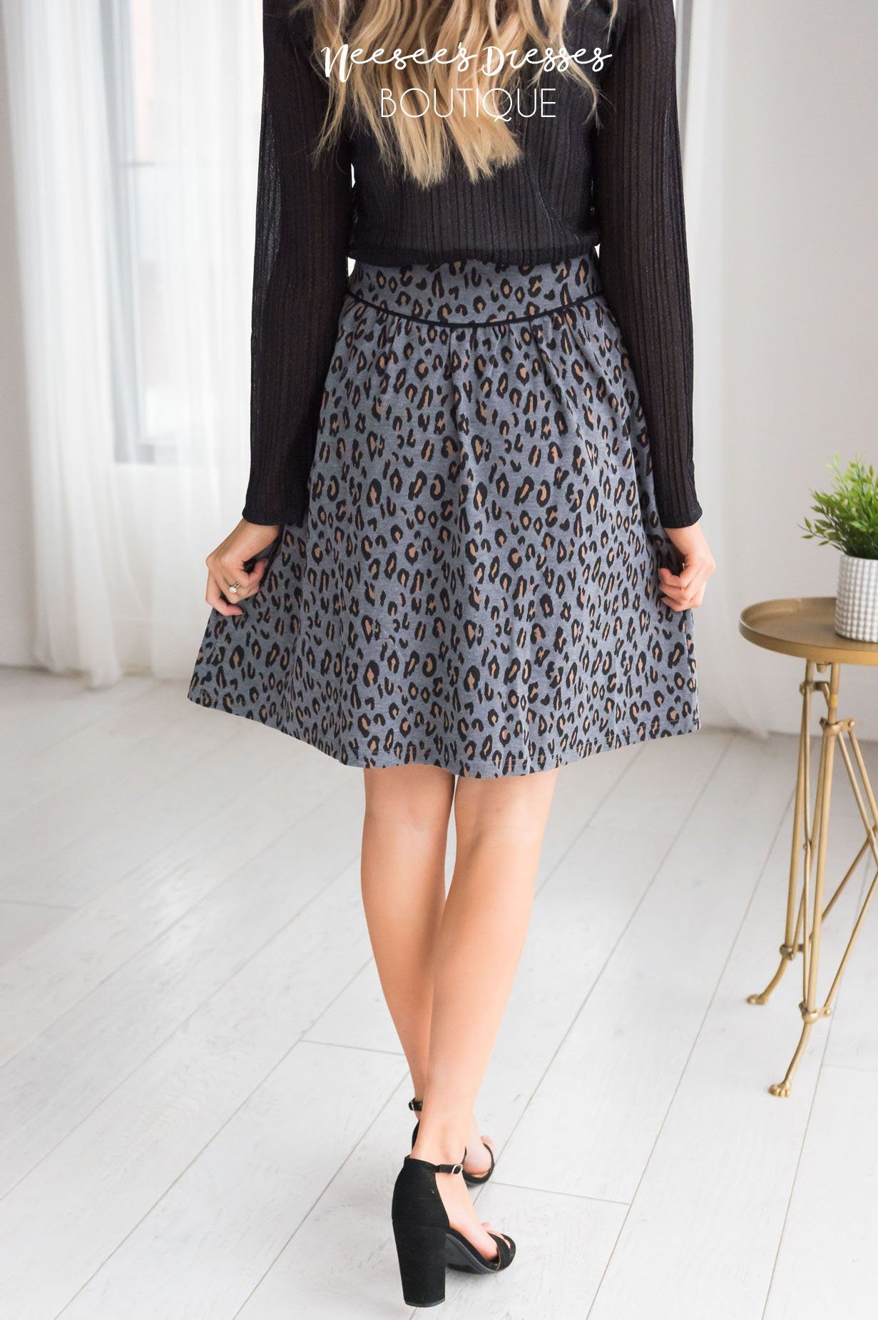 Beloved Leopard Print Skirt