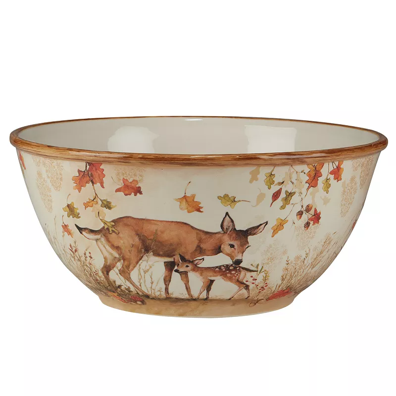 Certified International Pine Forest Deep Bowl