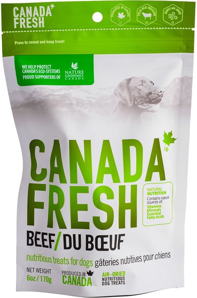 Canada Fresh Beef Dog Treats， 6-oz bag