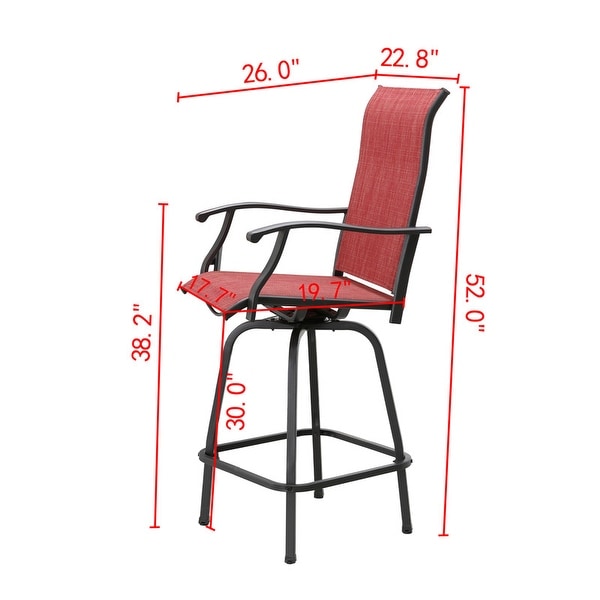 Patio Festival 3Piece Outdoor Bar Height Bistro Dining Set