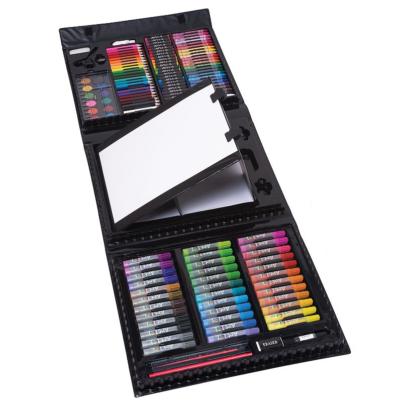 Art 101 Budding Artist Pop-Up Easel 150 Piece Doodle and Color Art Set