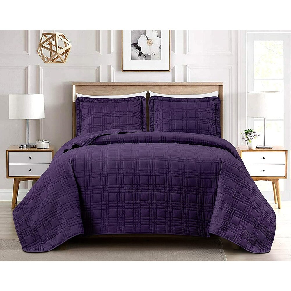 3 Piece Bedspread Coverlet Set