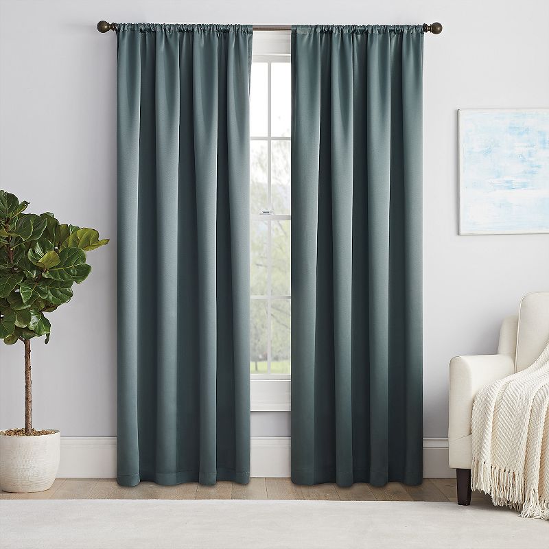 eclipse Solid Thermapanel Room-Darkening 1-Panel Window Curtain