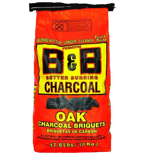 B amp b Charcoal All Natural Oak Hardwood Charcoal Briquettes 17 6 Lb