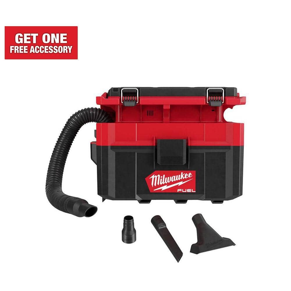 Milwaukee M18 FUEL PACKOUT 18-Volt Lithium-Ion Cordless 2.5 Gal. Wet/Dry Vacuum (Vacuum-Only) 0970-20