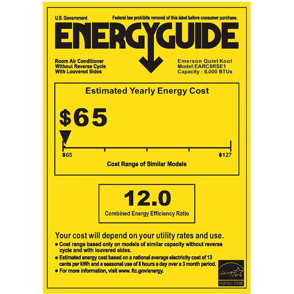 EQK 8000 BTU 115V SMART Window AC with Remote WiFi and Voice Energy Star Cools Rooms up to 350 Sq Ft Timer