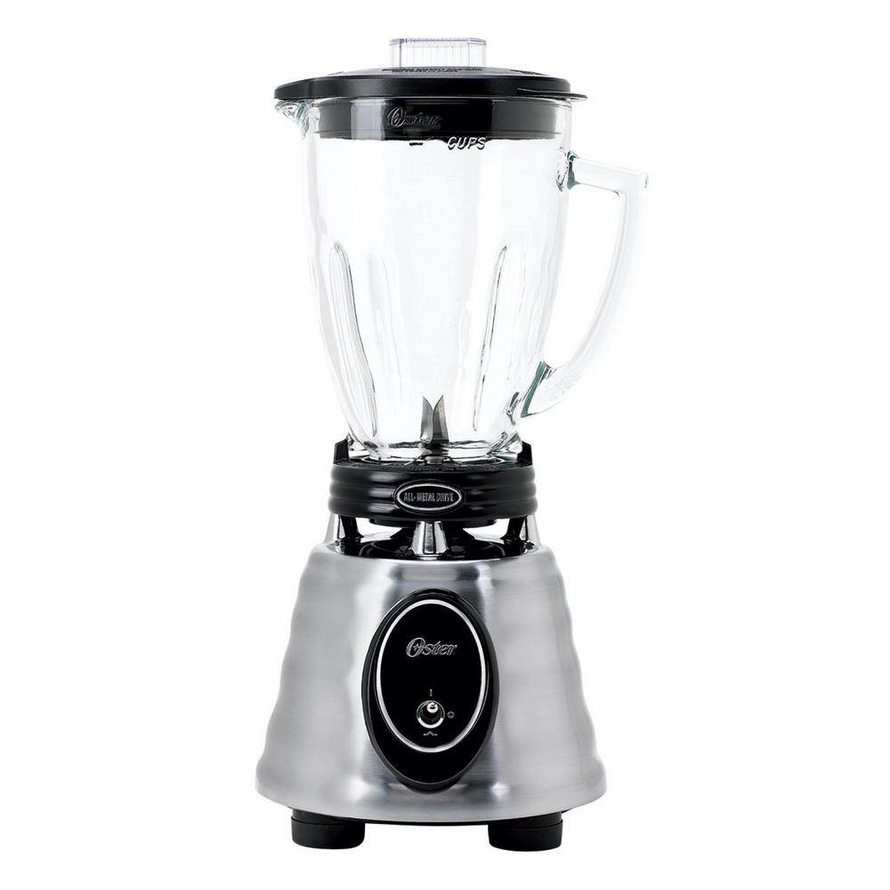 Oster Heritage Classic Series 48 oz. 2-Speed Stainless Steel Blender with 6-Cup Glass Jar 2107238