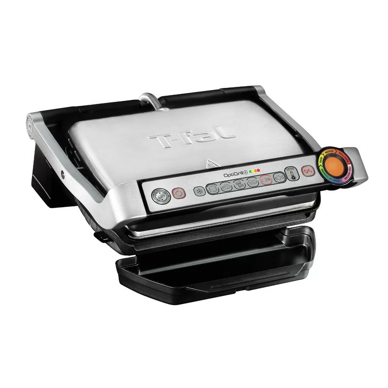 T-Fal GC712D54 OptiGrill + Grill with Automatic Sensor Cooking， Multicolor