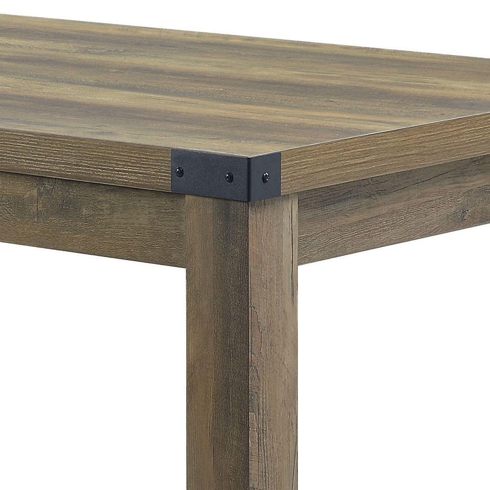 Marchetto Rustic Oak Square Legs Dining table