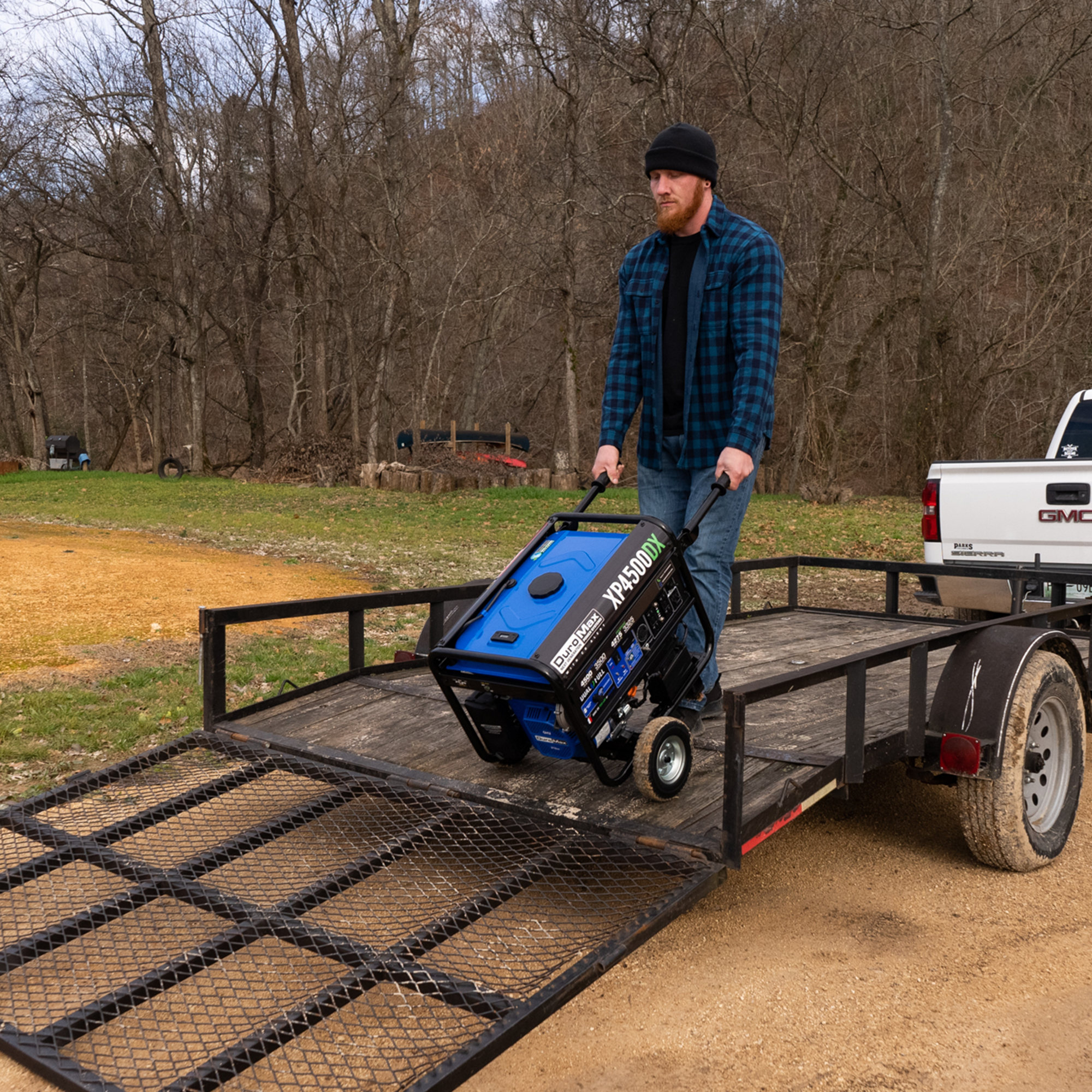 4,500 Watt Dual Fuel Portable Generator w/ CO Alert