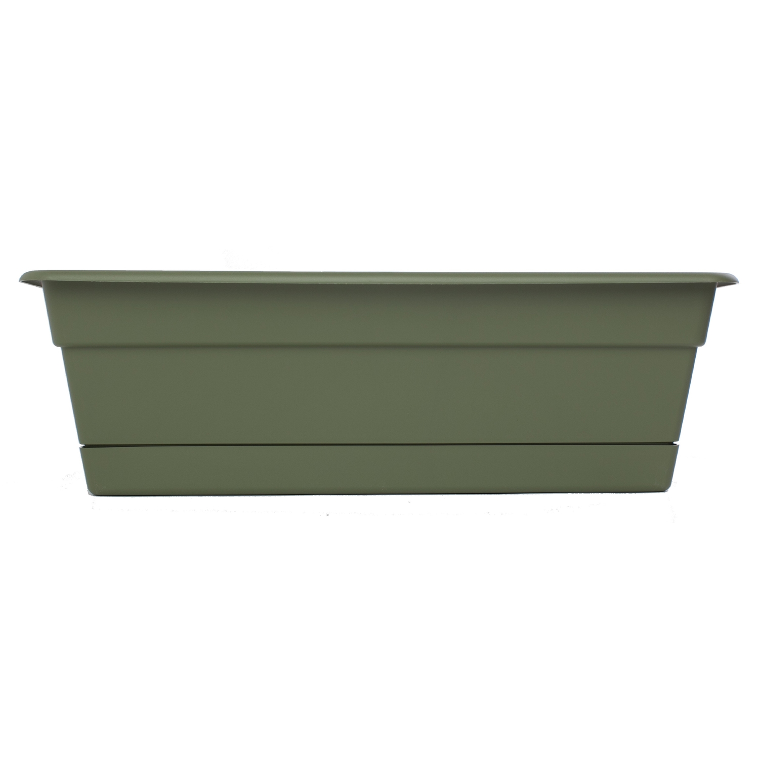 Bloem 5.75 in. H X 18 in. W X 7.5 in. D Plastic Window Box Green