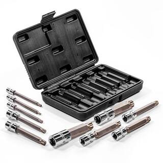 Stark Long XZN Triple Square Bit Socket Set (10-Piece) 33601