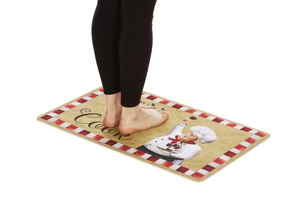 X Cushioned Kitchen Floor Standing Mat kiss The Cook