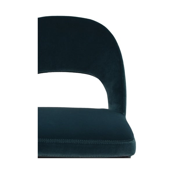 Aurelle Home Rigs Velvet Upholstered Modern Counterstool