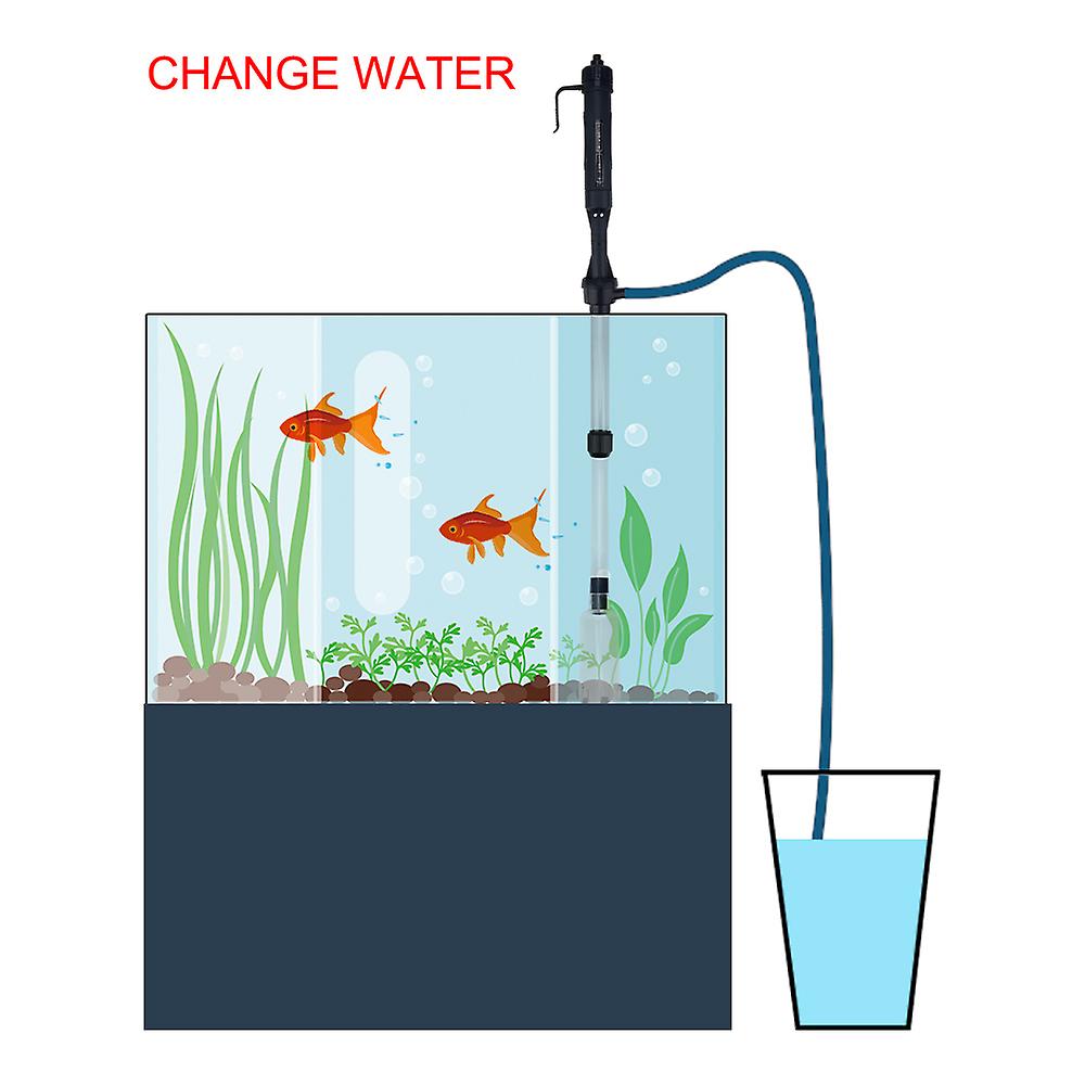 Fish Tank Pipe Suction Filter Electric Water Pump Gravel Cleaner