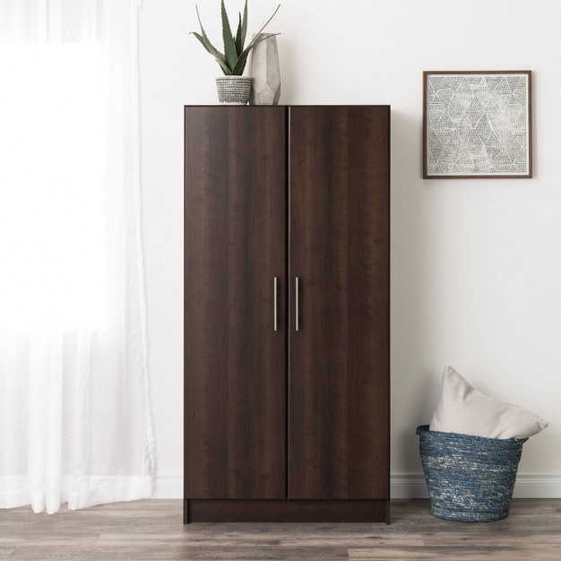 Elite Storage Cabinet Espresso Prepac