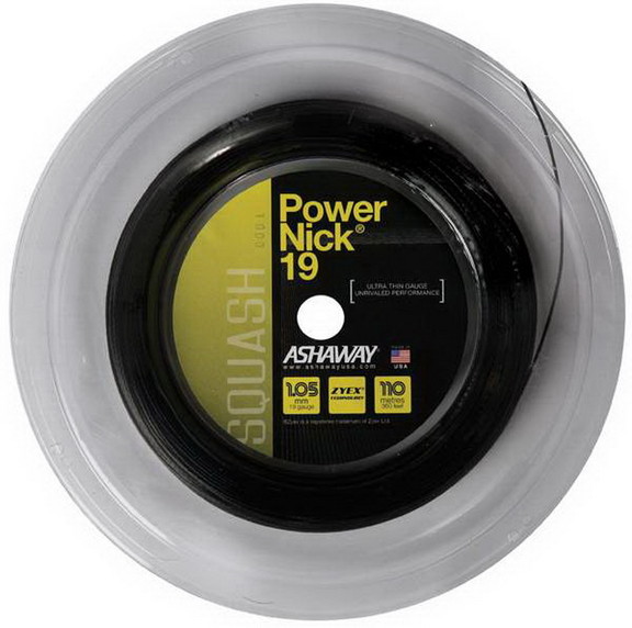 Ashaway A11040 Powernick 19g Squash Reel 360' (Bla...