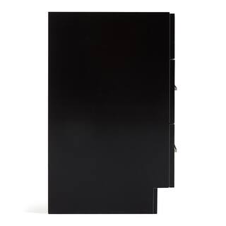 ARIEL Hamlet 36 in. W x 21.5 in. D x 34.5 in. H Bath Vanity Cabinet without Top in Black F036S-R-BC-BLK