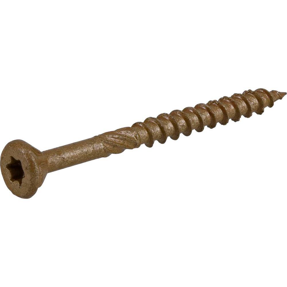 Everbilt #8 x 2 in. Star Drive Flat Head Exterior Wood Screws 5 lbs.-Box (767-Piece) 117353