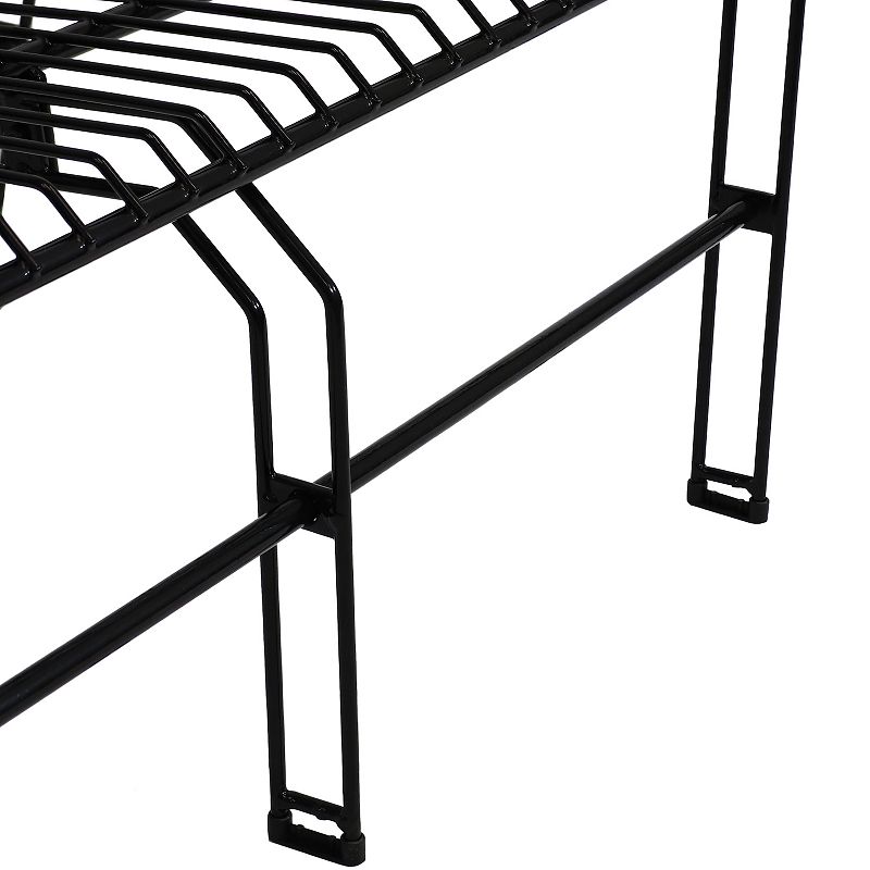 Sunnydaze Indoor/Outdoor 2-Person Steel Wire Patio Bench - Black