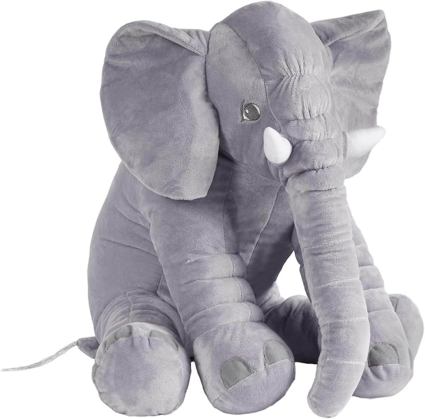 Elephant Stuffed Animal Plush，16in Cute Soft Gray Hugging Elephant Plushies Pillow Toys Doll Kawaii Birthday Gift For For Adults Kids Boys Girls