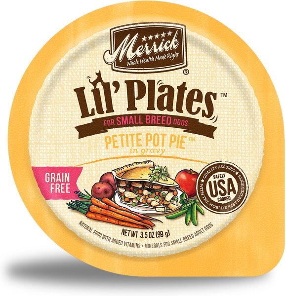 Merrick Lil' Plates Grain-Free Petite Pot Pie in Gravy Dog Food Trays