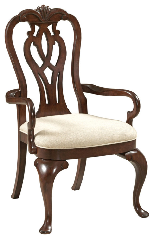 Emma Mason Signature Harley Queen Anne Arm Chair (Set of 2)   Traditional   Dining Chairs   by Emma Mason  Houzz